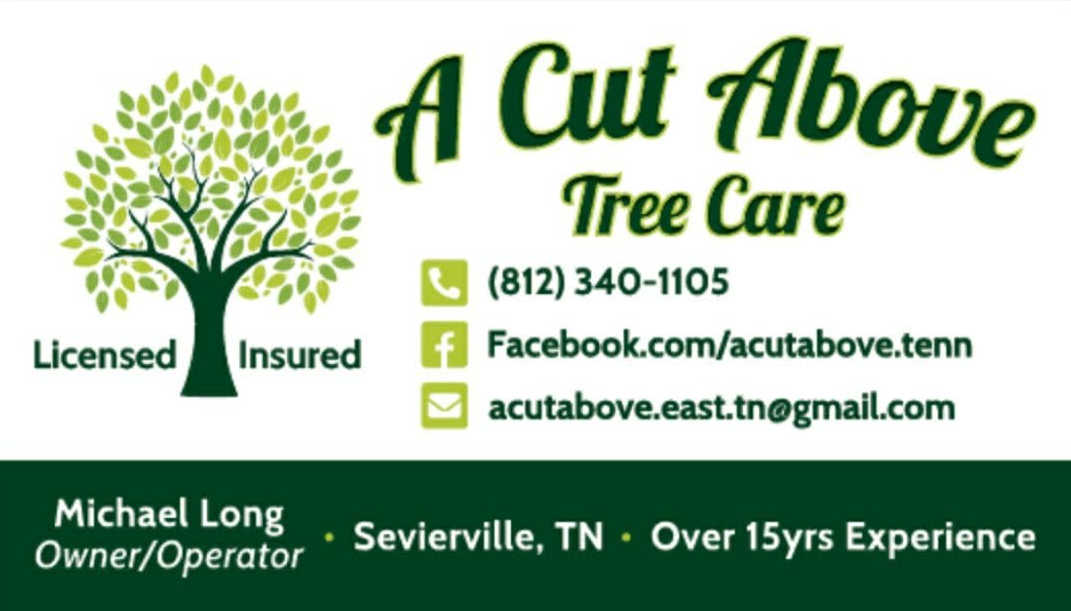 A Cut Above Tree Care logo