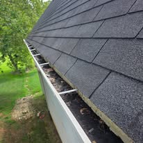 Full-length gutter run cleaned by Gutter Haven