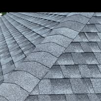 Shingle roofline where Gutter Haven completed gutter service